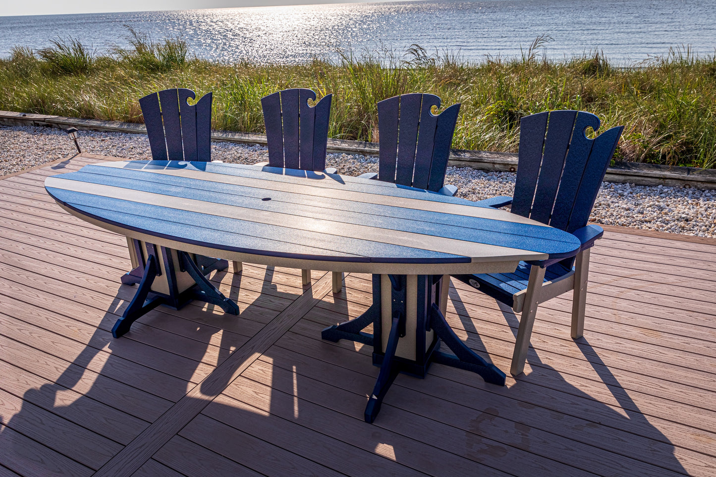 Beaver Dam Woodworks 10' Surf-Aira 5 Piece Dining Set - LEAD TIME TO SHIP 4 WEEKS OR LESS