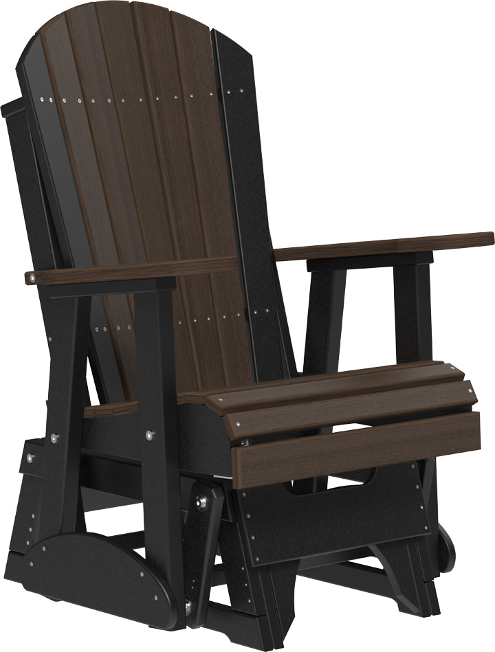 LuxCraft Recycled Plastic 2' Adirondack Glider Chair  - LEAD TIME TO SHIP 2 WEEKS OR LESS