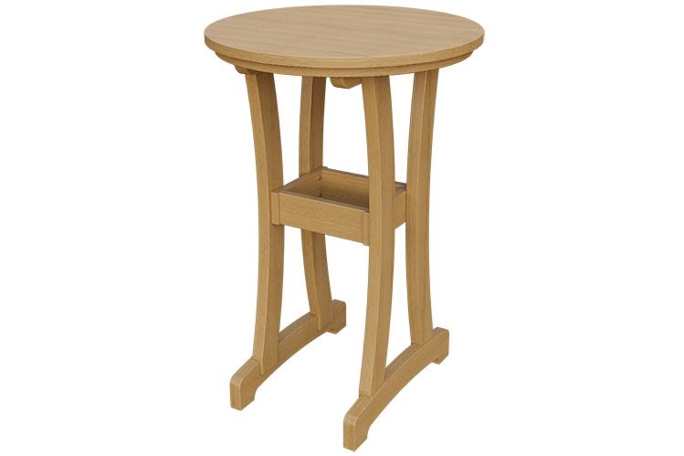 Patiova Recycled Plastic 30" Round Adirondack Bar Table (BAR HEIGHT) 40" HIGH - LEAD TIME TO SHIP 6 WEEKS OR LESS