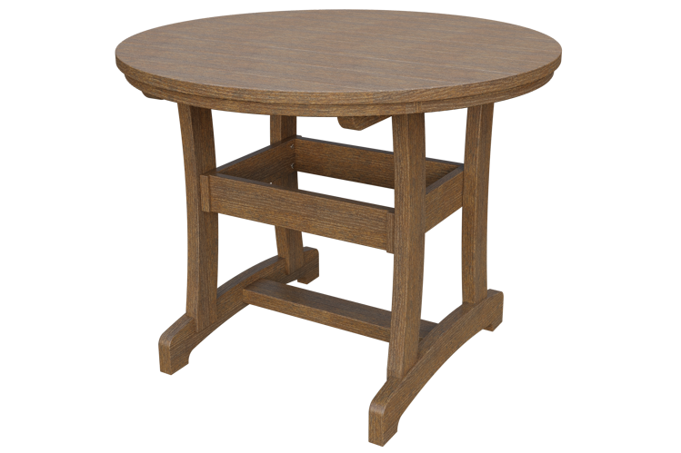 Patiova Recycled Plastic 42" Round Adirondack Dining Table (DINING HEIGHT) 30" HIGH - LEAD TIME TO SHIP 6 WEEKS OR LESS