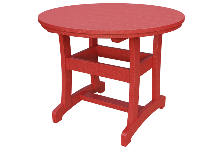 Patiova Recycled Plastic 42" Round Adirondack Dining Table (DINING HEIGHT) 30" HIGH - LEAD TIME TO SHIP 6 WEEKS OR LESS