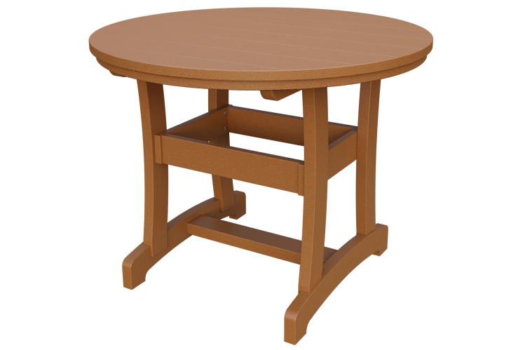 Patiova Recycled Plastic 42" Round Adirondack Dining Table (DINING HEIGHT) 30" HIGH - LEAD TIME TO SHIP 6 WEEKS OR LESS