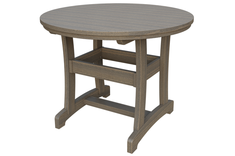 Patiova Recycled Plastic 42" Round Adirondack Dining Table (DINING HEIGHT) 30" HIGH - LEAD TIME TO SHIP 6 WEEKS OR LESS