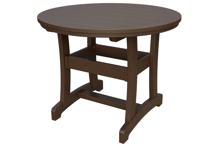 Patiova Recycled Plastic 42" Round Adirondack Dining Table (DINING HEIGHT) 30" HIGH - LEAD TIME TO SHIP 6 WEEKS OR LESS