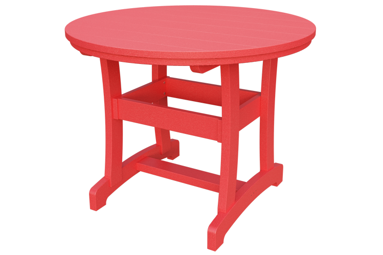 Patiova Recycled Plastic 42" Round Adirondack Dining Table (DINING HEIGHT) 30" HIGH - LEAD TIME TO SHIP 6 WEEKS OR LESS