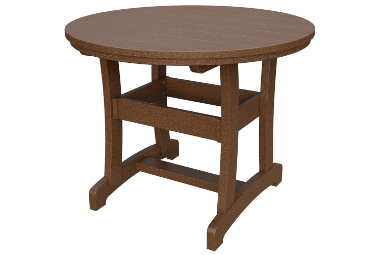 Patiova Recycled Plastic 42" Round Adirondack Dining Table (DINING HEIGHT) 30" HIGH - LEAD TIME TO SHIP 6 WEEKS OR LESS