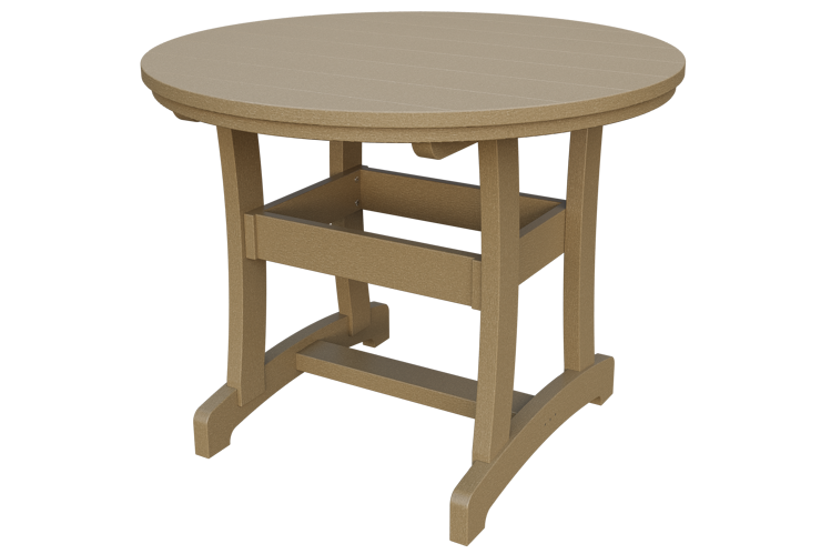 Patiova Recycled Plastic 42" Round Adirondack Dining Table (DINING HEIGHT) 30" HIGH - LEAD TIME TO SHIP 6 WEEKS OR LESS