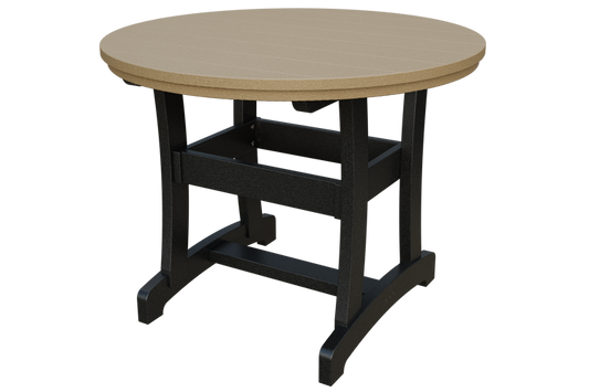 Patiova Recycled Plastic 42" Round Adirondack Dining Table (DINING HEIGHT) 30" HIGH - LEAD TIME TO SHIP 6 WEEKS OR LESS