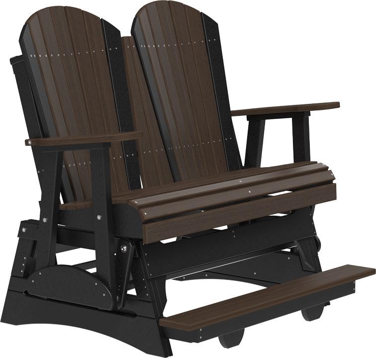 LuxCraft Recycled Plastic Counter Height 4' Adirondack Balcony Glider  - LEAD TIME TO SHIP 2 WEEKS OR LESS