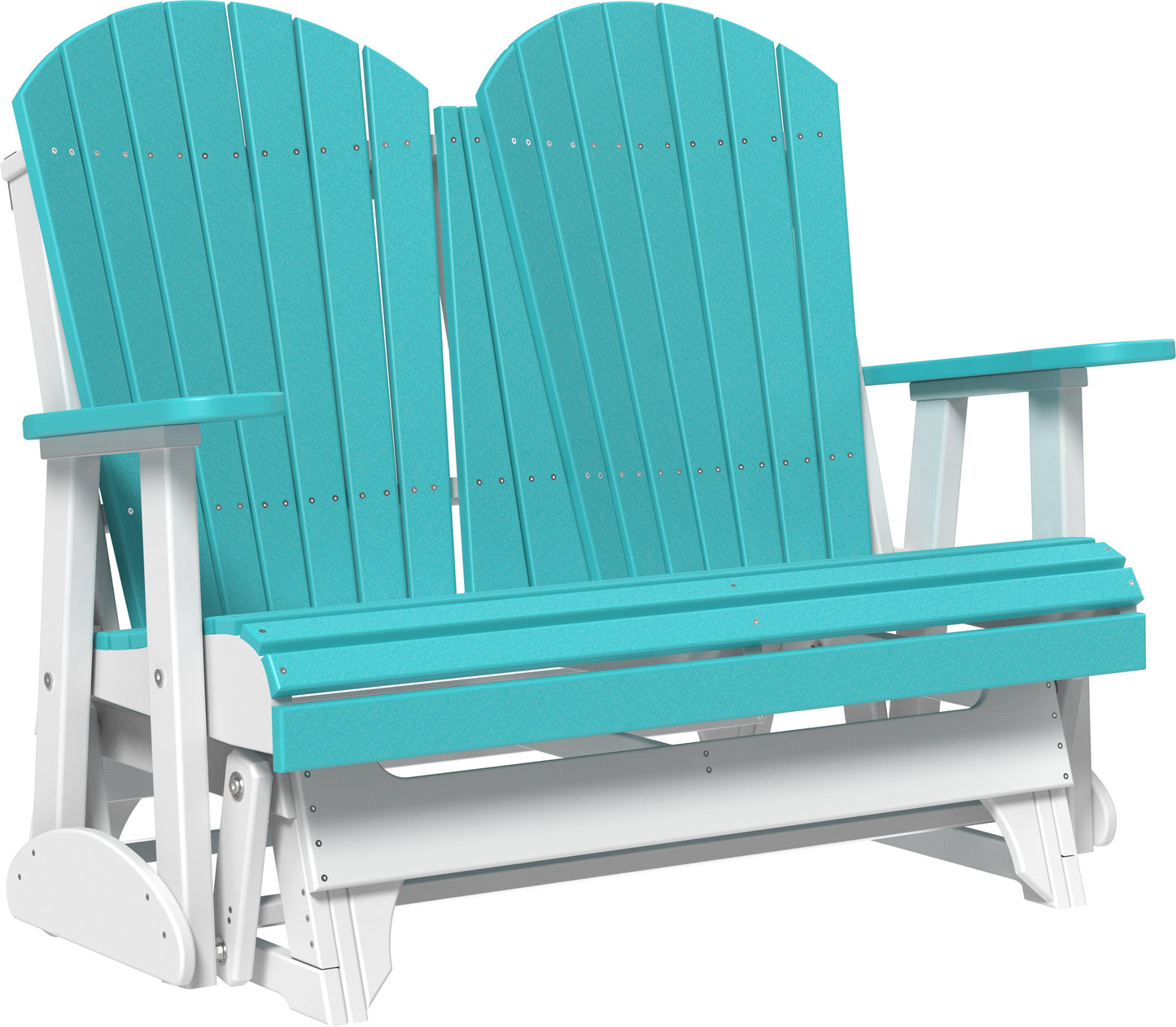 LuxCraft Recycled Plastic 4' Adirondack Glider Chair  - LEAD TIME TO SHIP 7 BUSINESS DAYS OR LESS