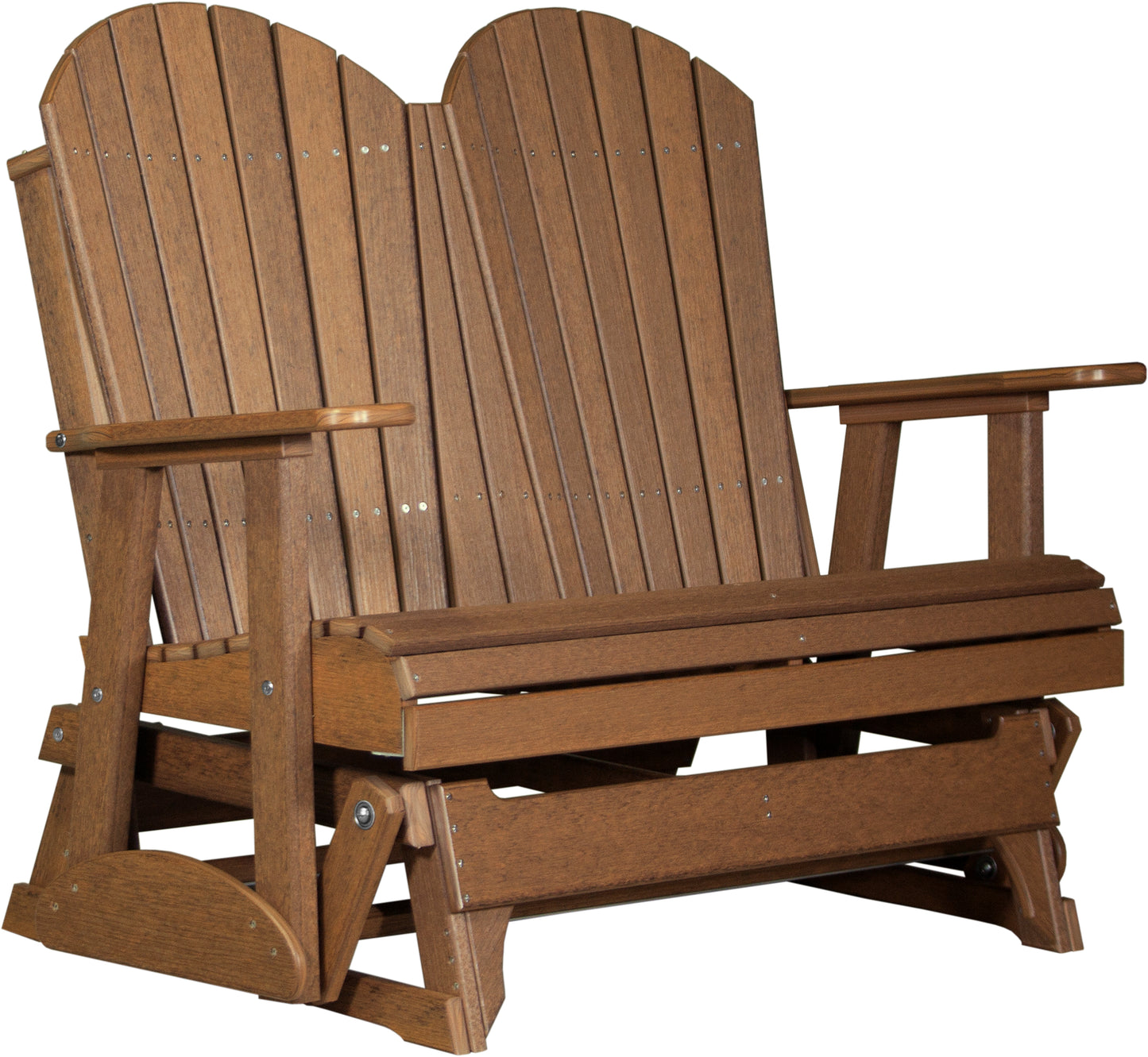 LuxCraft Recycled Plastic 4' Adirondack Glider Chair  - LEAD TIME TO SHIP 14 BUSINESS DAYS