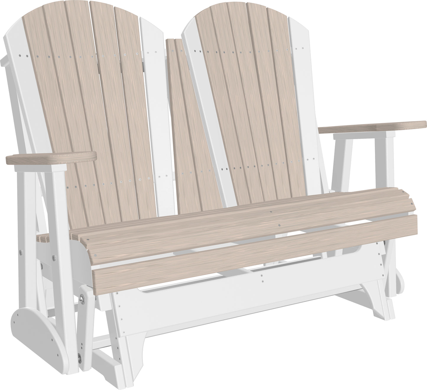 LuxCraft Recycled Plastic 4' Adirondack Glider Chair  - LEAD TIME TO SHIP 7 BUSINESS DAYS OR LESS