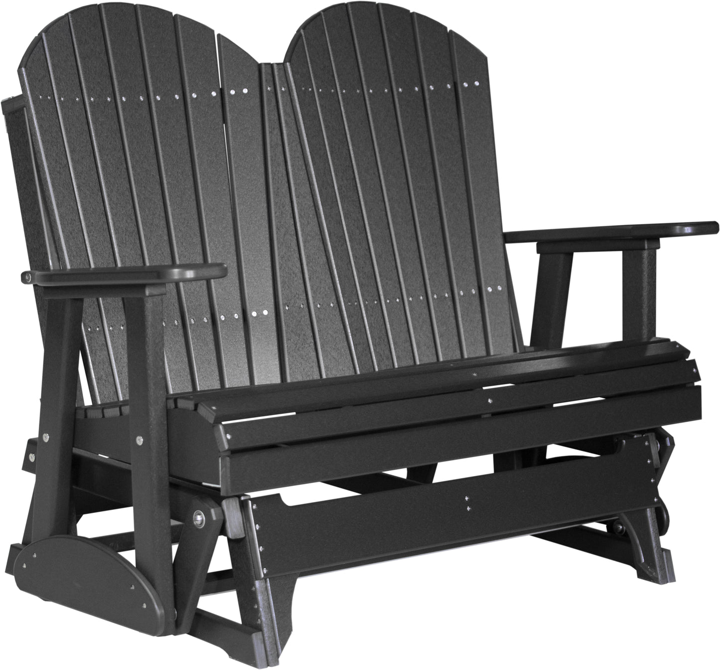 LuxCraft Recycled Plastic 4' Adirondack Glider Chair  - LEAD TIME TO SHIP 7 BUSINESS DAYS OR LESS