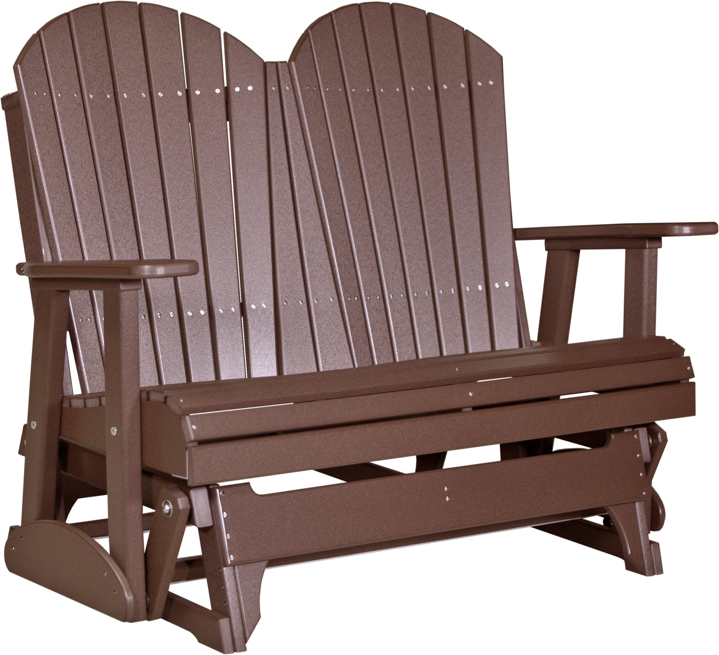 LuxCraft Recycled Plastic 4' Adirondack Glider Chair  - LEAD TIME TO SHIP 14 BUSINESS DAYS