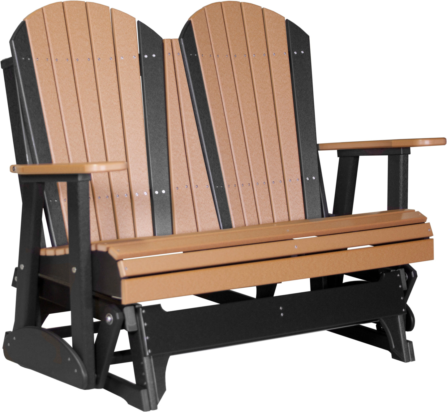 LuxCraft Recycled Plastic 4' Adirondack Glider Chair  - LEAD TIME TO SHIP 7 BUSINESS DAYS OR LESS