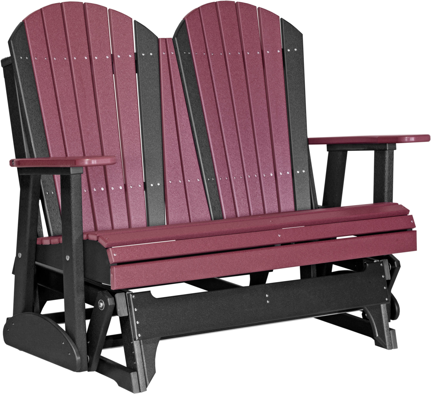 LuxCraft Recycled Plastic 4' Adirondack Glider Chair  - LEAD TIME TO SHIP 14 BUSINESS DAYS