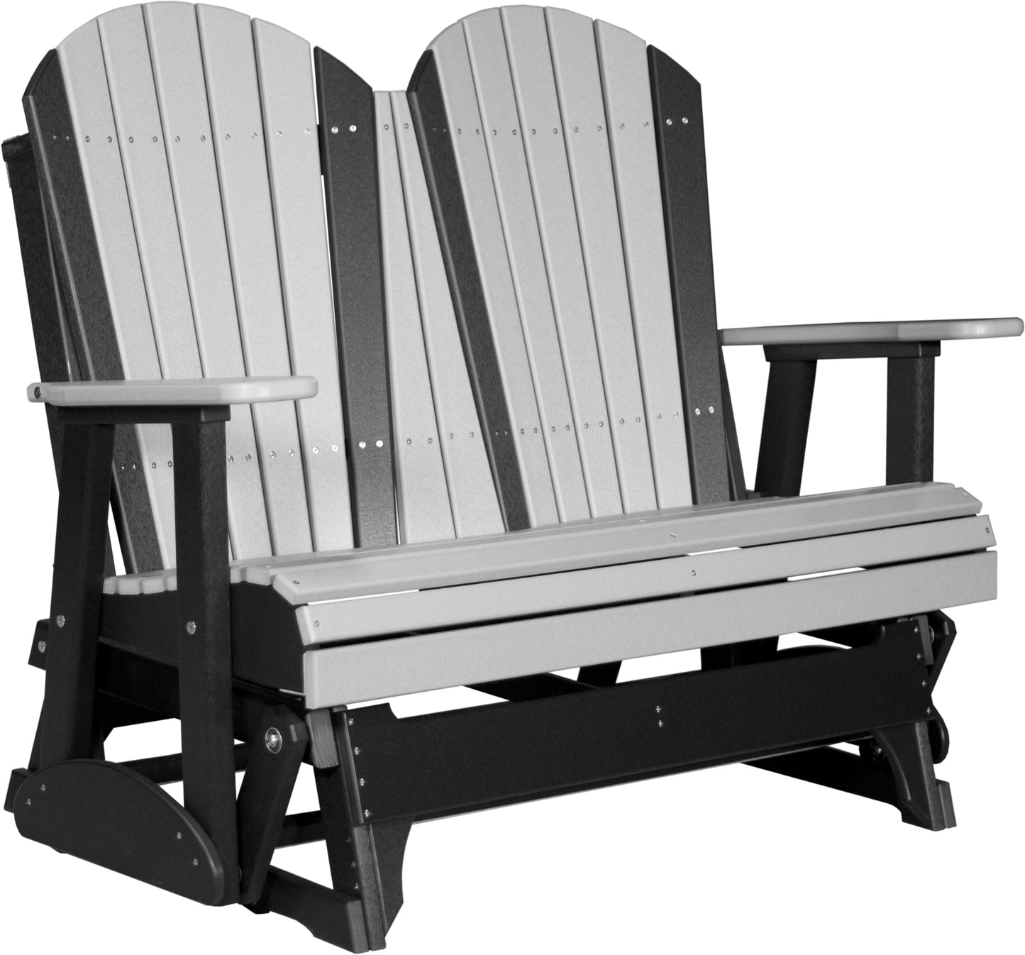 LuxCraft Recycled Plastic 4' Adirondack Glider Chair  - LEAD TIME TO SHIP 14 BUSINESS DAYS