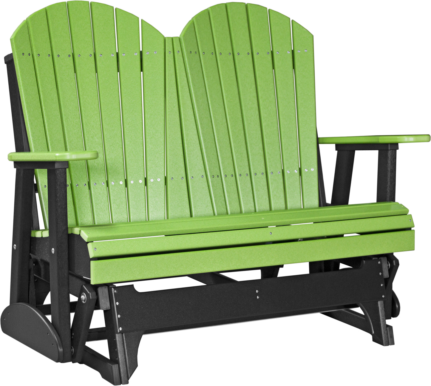 LuxCraft Recycled Plastic 4' Adirondack Glider Chair  - LEAD TIME TO SHIP 14 BUSINESS DAYS