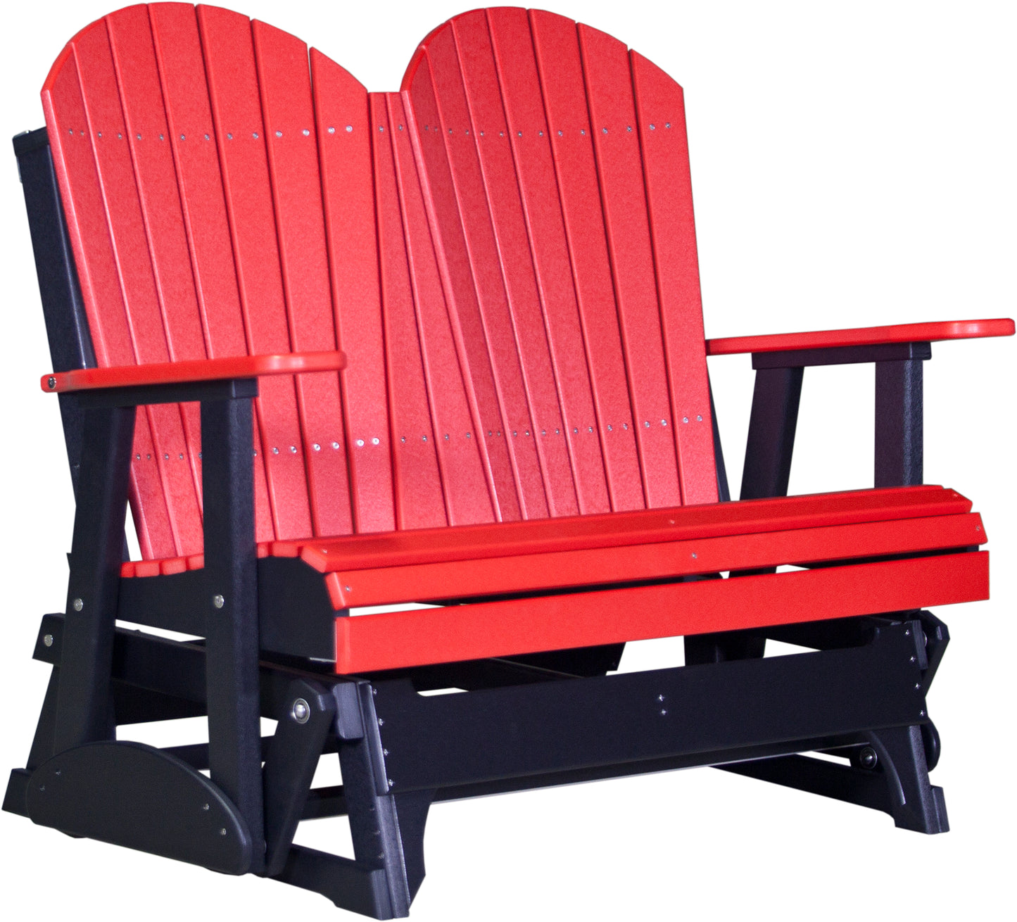 LuxCraft Recycled Plastic 4' Adirondack Glider Chair  - LEAD TIME TO SHIP 7 BUSINESS DAYS OR LESS