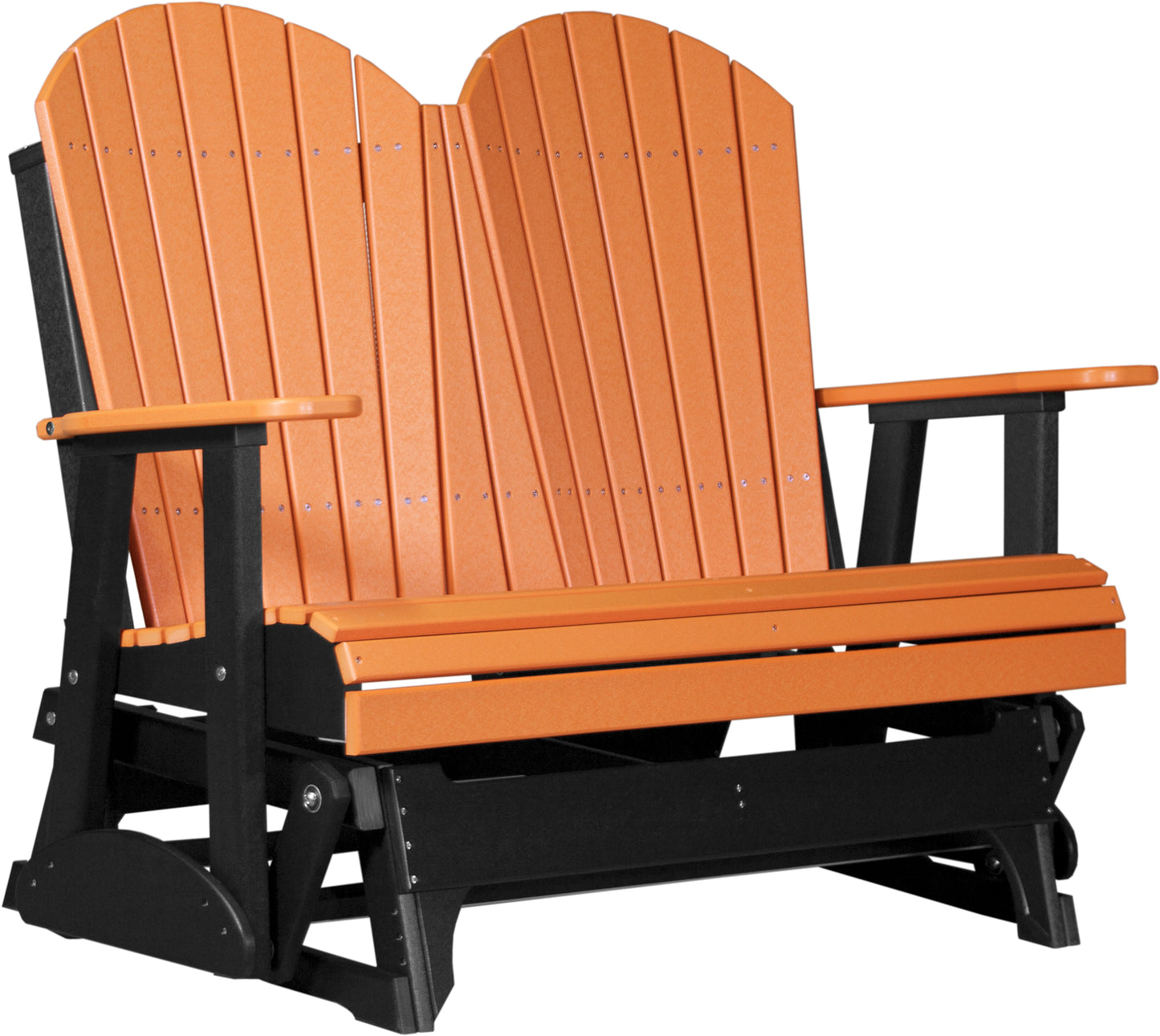 LuxCraft Recycled Plastic 4' Adirondack Glider Chair  - LEAD TIME TO SHIP 14 BUSINESS DAYS