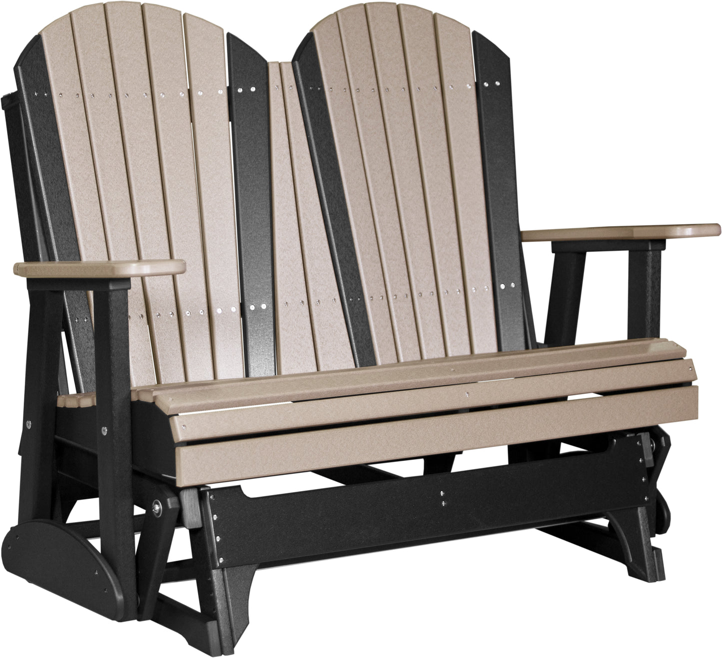 LuxCraft Recycled Plastic 4' Adirondack Glider Chair  - LEAD TIME TO SHIP 14 BUSINESS DAYS