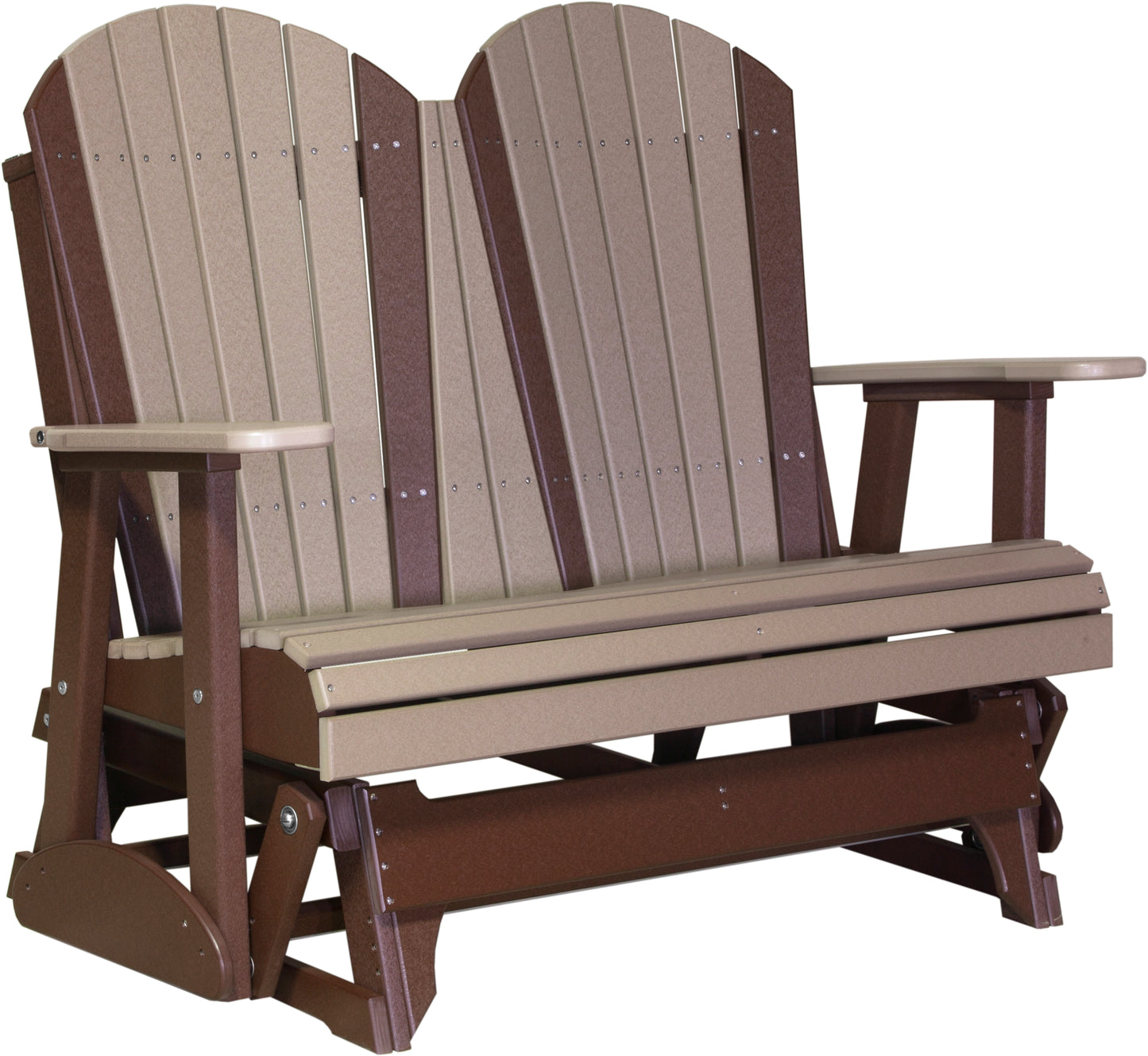 LuxCraft Recycled Plastic 4' Adirondack Glider Chair  - LEAD TIME TO SHIP 7 BUSINESS DAYS OR LESS