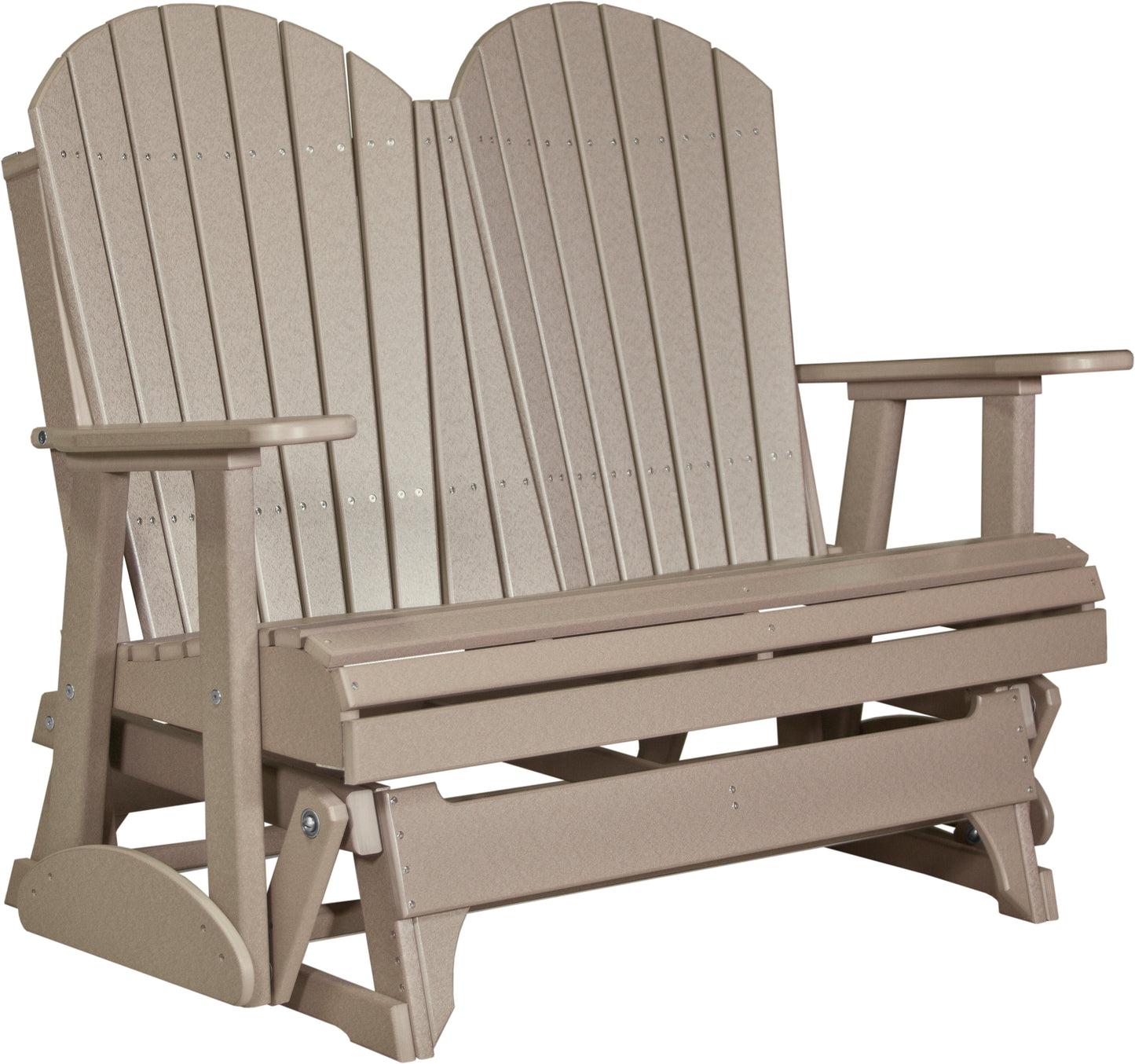 LuxCraft Recycled Plastic 4' Adirondack Glider Chair  - LEAD TIME TO SHIP 14 BUSINESS DAYS