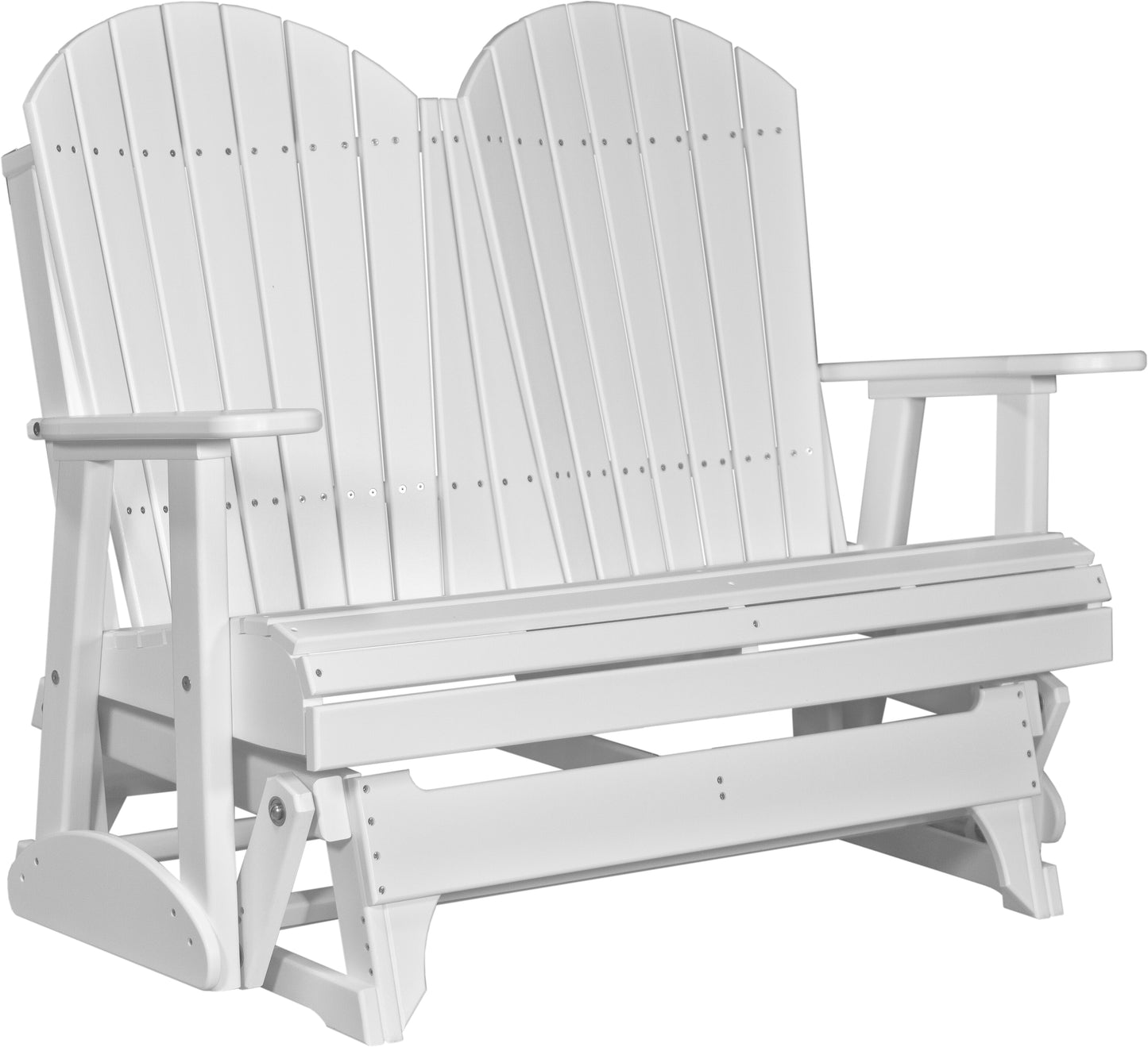 LuxCraft Recycled Plastic 4' Adirondack Glider Chair  - LEAD TIME TO SHIP 14 BUSINESS DAYS