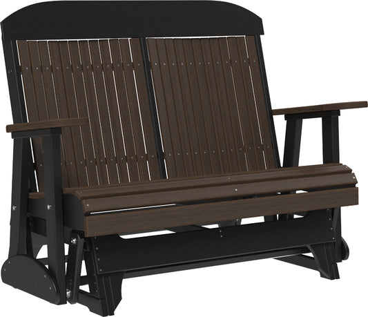 LuxCraft Classic Highback 4ft. Recycled Plastic Patio Glider  - LEAD TIME TO SHIP 2 WEEKS OR LESS