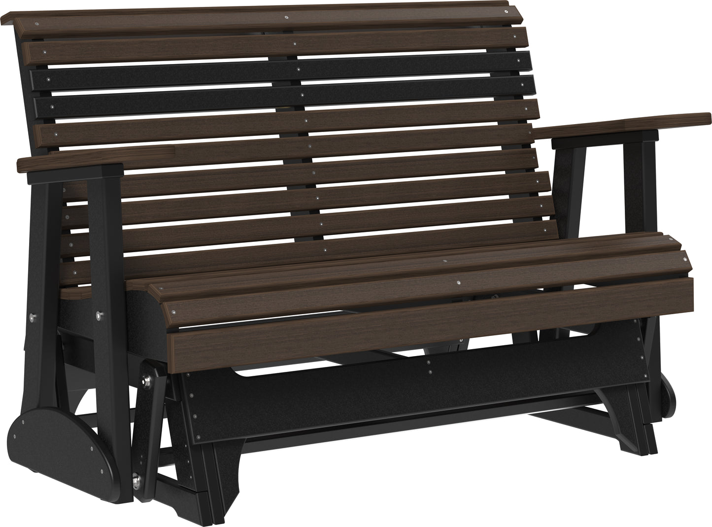 LuxCraft Rollback Recycled Plastic 4ft. Plain Patio Glider - LEAD TIME TO SHIP 2 WEEKS OR LESS