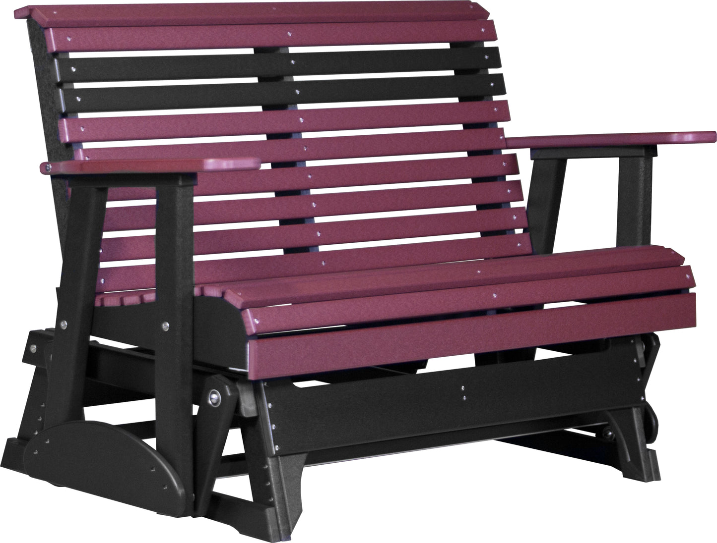 LuxCraft Rollback Recycled Plastic 4ft. Plain Patio Glider - LEAD TIME TO SHIP 2 WEEKS OR LESS