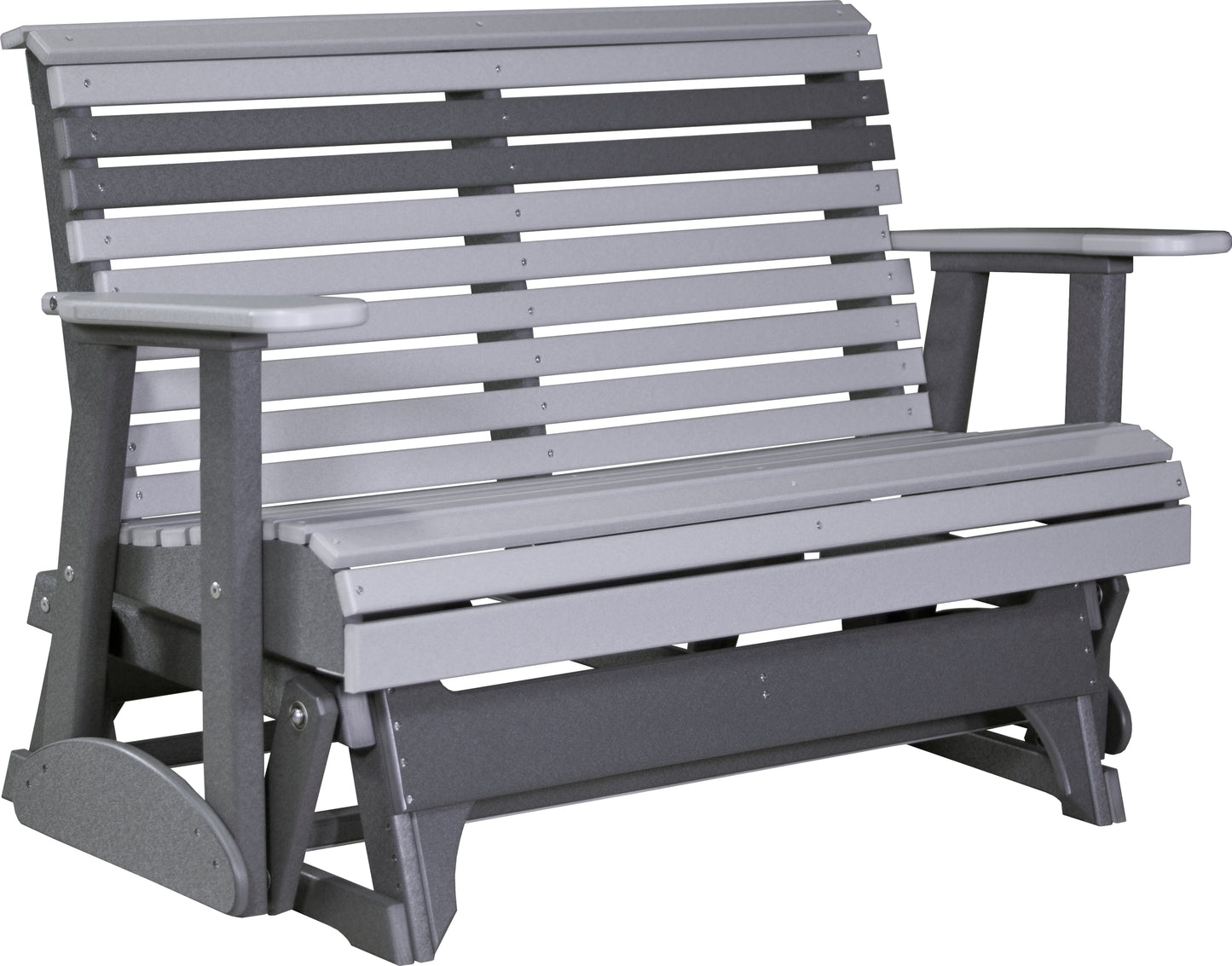 LuxCraft Rollback Recycled Plastic 4ft. Plain Patio Glider - LEAD TIME TO SHIP 2 WEEKS OR LESS