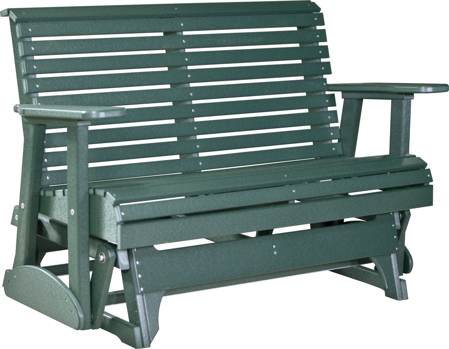 LuxCraft Rollback Recycled Plastic 4ft. Plain Patio Glider - LEAD TIME TO SHIP 2 WEEKS OR LESS