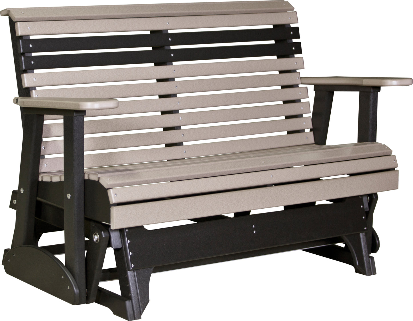 LuxCraft Rollback Recycled Plastic 4ft. Plain Patio Glider - LEAD TIME TO SHIP 2 WEEKS OR LESS