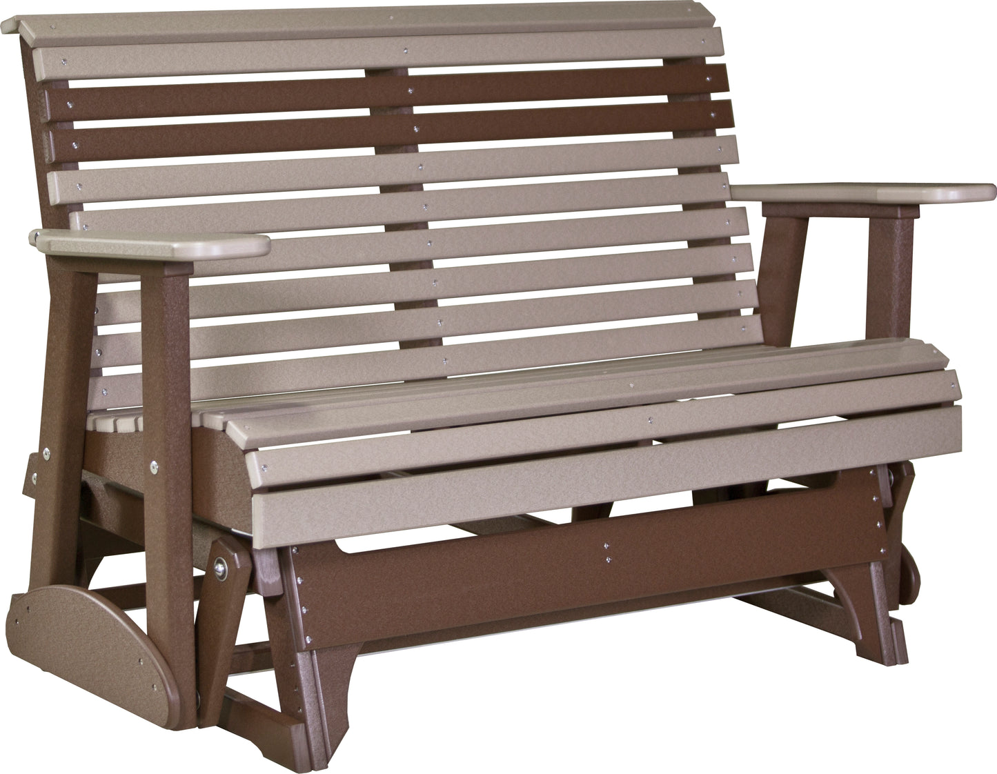 LuxCraft Rollback Recycled Plastic 4ft. Plain Patio Glider - LEAD TIME TO SHIP 2 WEEKS OR LESS