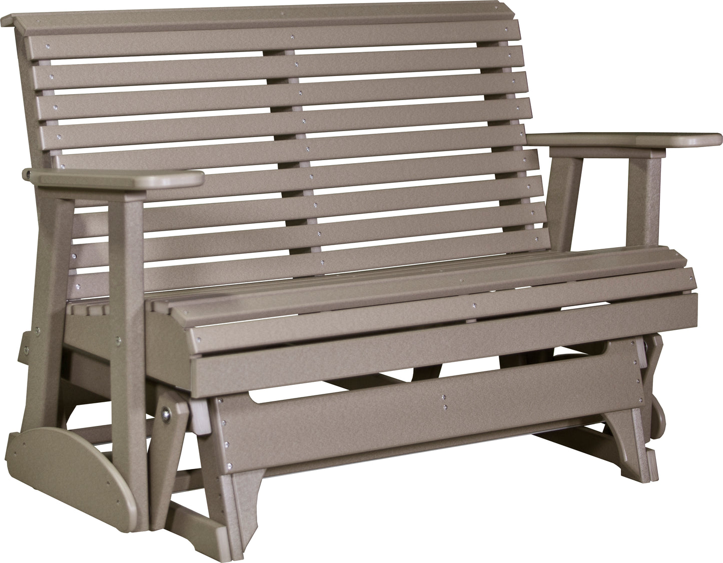 LuxCraft Rollback Recycled Plastic 4ft. Plain Patio Glider - LEAD TIME TO SHIP 2 WEEKS OR LESS