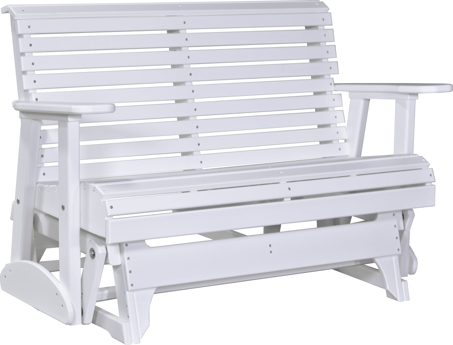 LuxCraft Rollback Recycled Plastic 4ft. Plain Patio Glider - LEAD TIME TO SHIP 2 WEEKS OR LESS