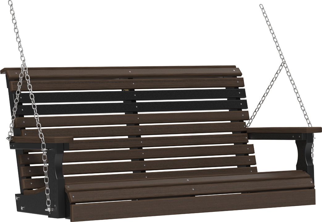 LuxCraft Rollback 4ft. Recycled Plastic Porch Swing - LEAD TIME TO SHIP 2 WEEKS OR LESS