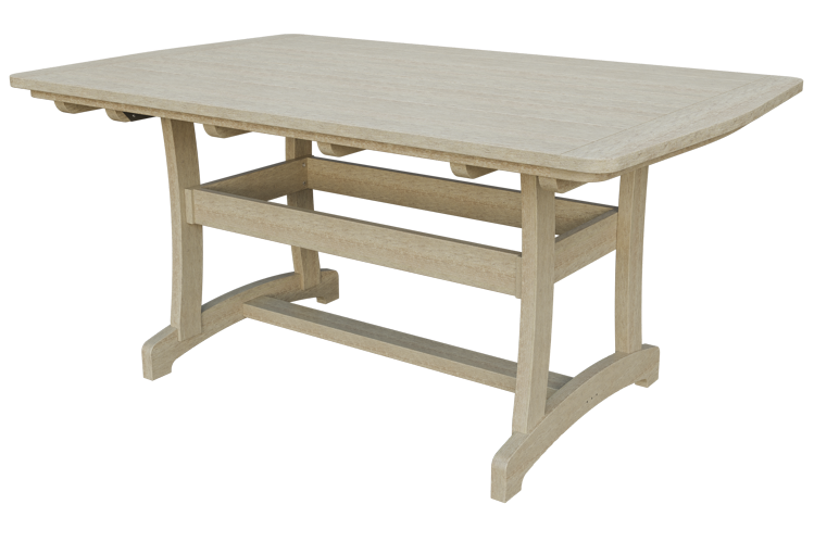 Patiova Recycled Plastic 4'x6' Legacy Dining Table (DINING HEIGHT) 30" HIGH - LEAD TIME TO SHIP 6 WEEKS OR LESS