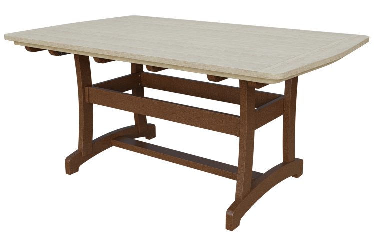 Patiova Recycled Plastic 4'x6' Legacy Dining Table (DINING HEIGHT) 30" HIGH - LEAD TIME TO SHIP 6 WEEKS OR LESS