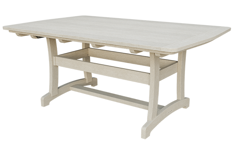 Patiova Recycled Plastic 4'x6' Legacy Dining Table (DINING HEIGHT) 30" HIGH - LEAD TIME TO SHIP 6 WEEKS OR LESS