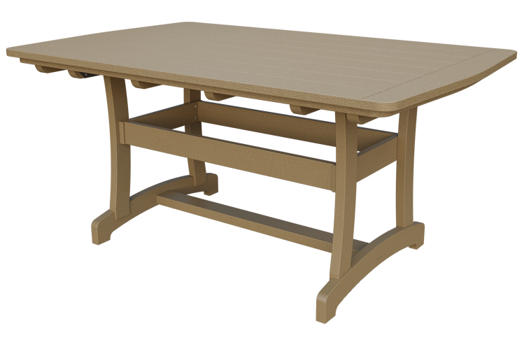 Patiova Recycled Plastic 4'x6' Legacy Dining Table (DINING HEIGHT) 30" HIGH - LEAD TIME TO SHIP 6 WEEKS OR LESS