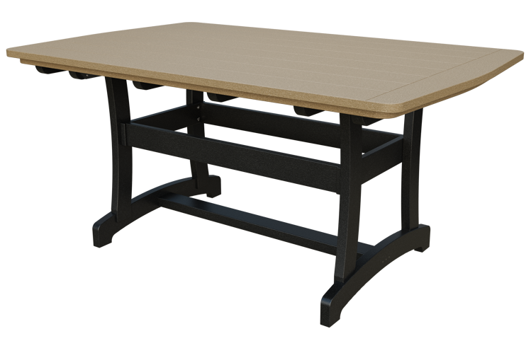 Patiova Recycled Plastic 4'x6' Legacy Dining Table (DINING HEIGHT) 30" HIGH - LEAD TIME TO SHIP 6 WEEKS OR LESS