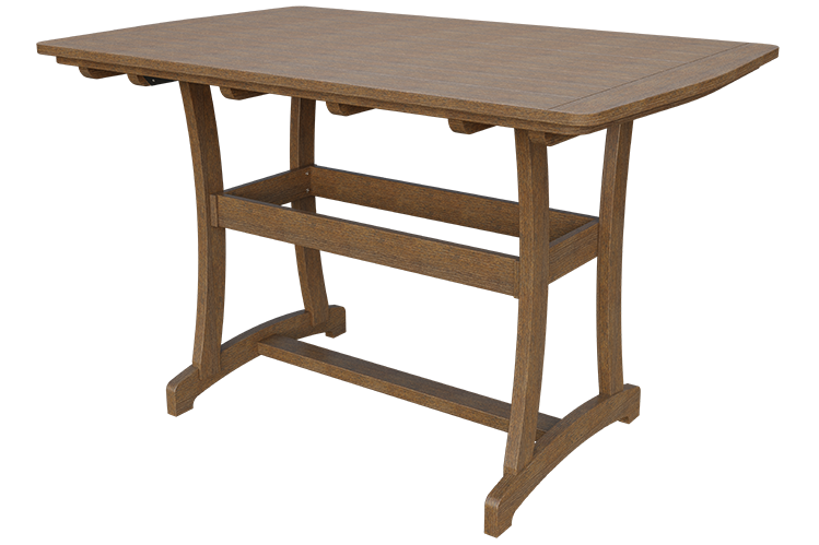 Patiova Recycled Plastic 4'x6' Adirondack Bar Table (BAR HEIGHT) 40" HIGH - LEAD TIME TO SHIP 6 WEEKS OR LESS