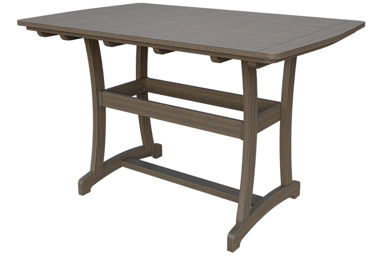 Patiova Recycled Plastic 4'x6' Adirondack Bar Table (BAR HEIGHT) 40" HIGH - LEAD TIME TO SHIP 6 WEEKS OR LESS