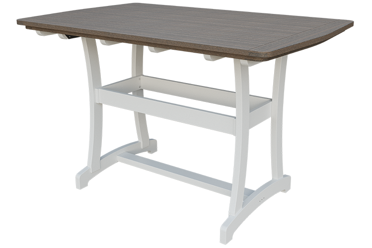 Patiova Recycled Plastic 4'x6' Adirondack Bar Table (BAR HEIGHT) 40" HIGH - LEAD TIME TO SHIP 6 WEEKS OR LESS