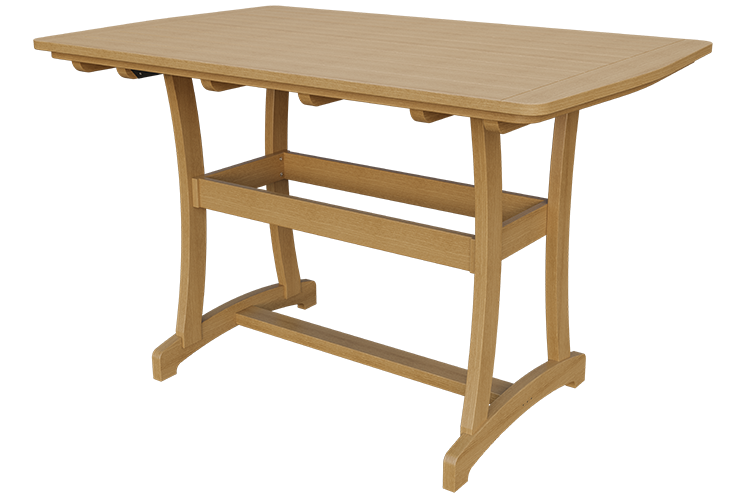 Patiova Recycled Plastic 4'x6' Adirondack Bar Table (BAR HEIGHT) 40" HIGH - LEAD TIME TO SHIP 6 WEEKS OR LESS