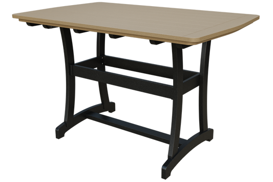 Patiova Recycled Plastic 4'x6' Adirondack Bar Table (BAR HEIGHT) 40" HIGH - LEAD TIME TO SHIP 6 WEEKS OR LESS