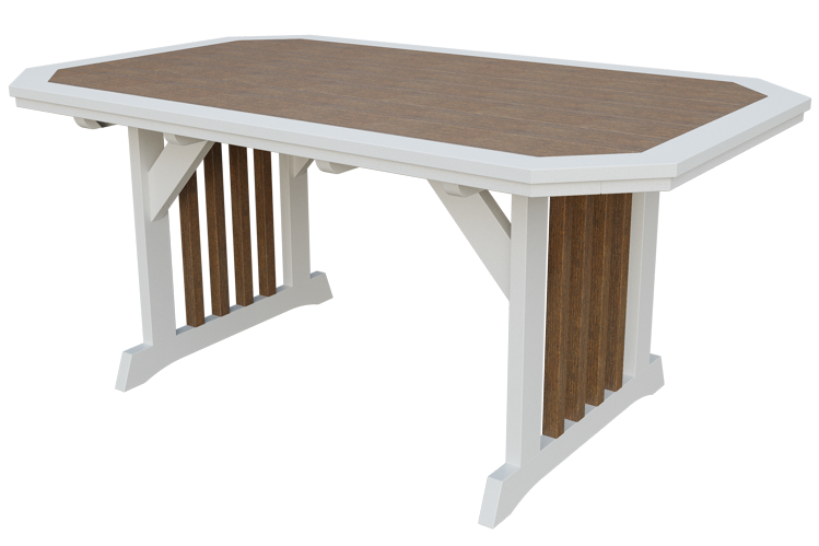 Patiova Recycled Plastic 4'x6' English Garden Dining Table - LEAD TIME TO SHIP 6 WEEKS OR LESS