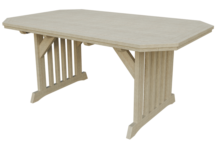 Patiova Recycled Plastic 4'x6' English Garden Dining Table - LEAD TIME TO SHIP 6 WEEKS OR LESS